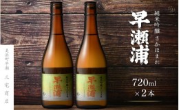 【ふるさと納税】【早瀬浦】純米吟醸 さかほまれ 720ml × 2本 セット【日本酒 地酒 福井 美浜 早瀬 フルーティ 男酒 硬水 ミネラル 希少