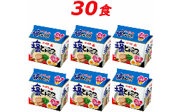 【ふるさと納税】R5-20　サッポロ一番　塩とんこつラーメン　インスタント袋麺３０袋＊