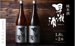 【ふるさと納税】【早瀬浦】純米酒 1800ml × 2本(のし無し)【日本酒 地酒 福井 美浜 早瀬 フルーティ 男酒 硬水 ミネラル 希少 ご褒美 