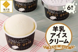 【ふるさと納税】ぺこ・ジェラ（アイスクリーム）100ml×6個｜北海道 滝川市 アイスクリーム アイス ジェラート 羊乳 ミルク