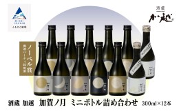 【ふるさと納税】【酔いを楽しむ】 加賀ノ月 ミニボトル詰合せ （300ml×12本）  030085 