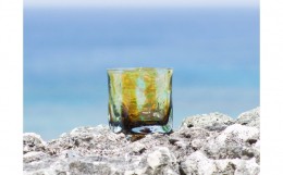 【ふるさと納税】【RYUKYU GLASS WORKS 海風】ガジュマル　ロックグラス