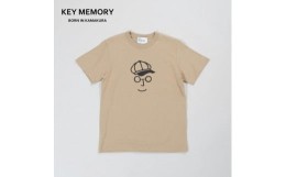 【ふるさと納税】《0》【KEYMEMORY 鎌倉】キャスケットイラストTシャツ BEIGE