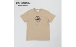 【ふるさと納税】《1》【KEYMEMORY 鎌倉】キャスケットイラストTシャツ BEIGE