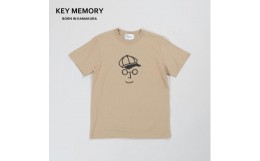 【ふるさと納税】《2》【KEYMEMORY 鎌倉】キャスケットイラストTシャツ BEIGE