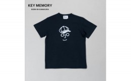 【ふるさと納税】《0》【KEYMEMORY 鎌倉】キャスケットイラストTシャツ NAVY