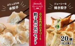 【ふるさと納税】【 ミシュランガイド掲載 】 焼き餃子･水餃子セット 各10個入り セット（タレ・作り方付き）水餃子 餃子 ギョーザ 餃子