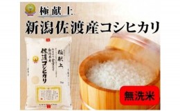 【ふるさと納税】無洗米5kg 新潟県佐渡産コシヒカリ　