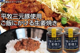 【ふるさと納税】SZ0022　【平田牧場三元豚使用】ご飯にかける生姜焼き　2個