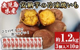 【ふるさと納税】A-1493H 鹿児島県種子島産冷凍焼き芋（安納芋）一口サイズ約1.2kg