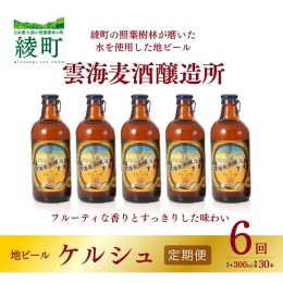【ふるさと納税】雲海麦酒醸造所 地ビール 「ケルシュ」 5本セット 【6回 定期便】