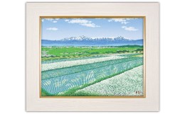 【ふるさと納税】「初夏の香り」【 版画 額付 小川手漉和紙 小暮真望 東松山 埼玉県 】