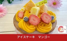 【ふるさと納税】マンゴーアイスケーキ ５号 アイス ケーキ 誕生日 お菓子 おやつ デザート スイーツ お取り寄せ 【016S031】