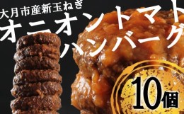 【ふるさと納税】【先行予約】たっぷり！総重量1.7kg！オニオントマトソースハンバーグ（10個セット）