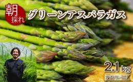 【ふるさと納税】【 期間限定 】 アスパラガス 2.1kg 中太 サイズ 朝採れ 大容量 アスパラ 夏芽 L ~ 2L 有機栽培 サイズ混合 訳あり セッ