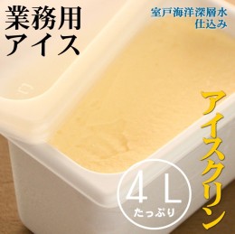 【ふるさと納税】アイスクリン４L 業務用アイス