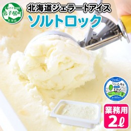 【ふるさと納税】613.アイスクリーム ソルトロック ソルト ジェラート 業務用 2リットル 2L アイス 手作り 北海道 弟子屈町