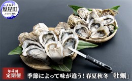 【ふるさと納税】定期便 4回 季節によって味が違う！春夏秋冬「 牡蠣 」 【配送不可：沖縄・離島】