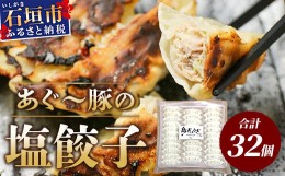 【ふるさと納税】≪餃子≫ あぐー豚 ぎょうざ 32個【 ブランド豚 アグー豚 ぎょうざ 餃子 焼き餃子 水餃子 焼餃子 沖縄県 石垣市 】GS-4