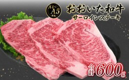 【ふるさと納税】厳選A4〜A5等級 おおいた和牛 サーロインステーキ 3枚 600g  牛肉 和牛 霜降り 赤身 サーロインステーキ 冷凍 おおいた