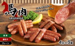 【ふるさと納税】馬肉ウインナー 3種 セット | 加工品 肉 にく お肉 おにく 馬 馬肉 ウインナー プレーン 高菜 唐辛子 熊本県 玉名市