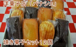 【ふるさと納税】【四国一小さな町の洋菓子店】パナシェの焼き菓子セット12個 スイーツ お菓子 ギフト チョコレート フィナンシェ マドレ