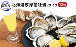【ふるさと納税】北海道厚岸産 牡蠣 Lサイズ 1ダース（12個入り） 生食用