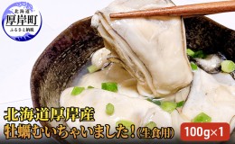 【ふるさと納税】北海道厚岸産 牡蠣むいちゃいました！ 生食用 100g×1 カキ むき身 牡蠣