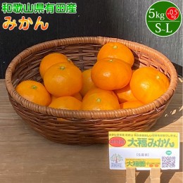 【ふるさと納税】BT6011n_和歌山県有田産 みかん 5kg +0.5kg 増量 L〜Sサイズ（おまかせ）