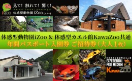 【ふるさと納税】イズー カワズー 年間パスポート（大人1名） 共通入園券 爬虫類 動物園 河津町 観光