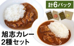 【ふるさと納税】お肉の達人 旭志 カレーセットA 2種 計6パック（各200g×3パック）