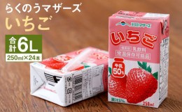 【ふるさと納税】いちご 1ケース（250ml×24本）いちごミルク 乳飲料 らくのうマザーズ