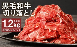【ふるさと納税】黒毛和牛 切り落とし 約1.2kg 600g×2パック 牛肉 