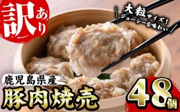 【ふるさと納税】A-1506H 【訳あり】鹿児島県産豚肉使用 焼売48個セット（45ｇ×48個 合計2？超え！）焼売 シュウマイ しゅうまい 業務用