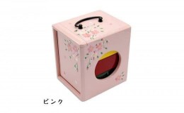 【ふるさと納税】お弁当箱「遊山箱」（桜柄）【ピンク】3段重ねの木製