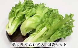 【ふるさと納税】アノレタス（リーフレタス）新鮮シャキシャキ 栽培期間中無農薬低カリウムレタス 24袋セット