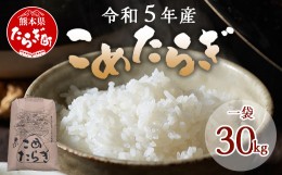 【ふるさと納税】令和5年産 新米 多良木町産 こめたらぎ にこまる 30kg 1袋 【 令和5年産新米 グランプリ受賞 米 30kg お米 農家 自然 豊