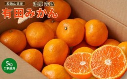 【ふるさと納税】有田育ちの ご家庭用 有田みかん 5kg 農家直送 先行予約 わけあり【12月上旬〜1月中旬発送】