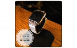 【ふるさと納税】CN-008_Apple Watch専用シルバー925製チャーム_sevenstone(Ruby)&ラバーバンド