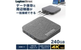 【ふるさと納税】【035-02】ロジテック ドッキングステーション SSD / USB Type-C x1/ USBPD100W対応 / USB 3.2 Gen1・USB 3.1 Gen1 x2 