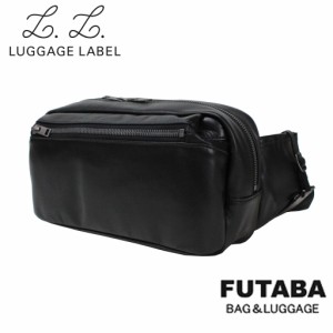 ラゲッジレーベル エレメント ウエストバッグ 021-01259 10 ブラック LUGGAGE LABEL 吉田カバン ボディバッグ 撥水加工 ELEMENT レザー 