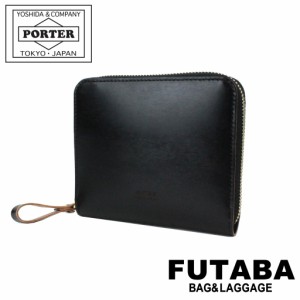 ポーター フィルム ウォレット 187-01348 10 ブラック PORTER 吉田カバン 二つ折り財布 FILM レザー ギフト プレゼント 日本製 ラウンド