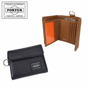 ポーター カーム ウォレット 041-03122 CALM WALLET 10 ブラック PORTER 吉田カバン 三つ折り財布 レザー ギフト プレゼント 日本製 シン