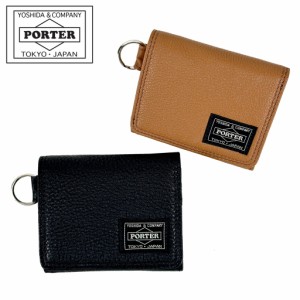 ポーター カーム ウォレット 041-03124 CALM WALLET 10 ブラック PORTER 吉田カバン 三つ折り財布 レザー ギフト プレゼント 日本製 シン