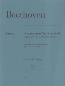楽譜 （1062）ベートーヴェンピアノソナタ第14番嬰ハ短調OP.27/2月光 （原典版／ヘンレ社） ／ ヘンレー