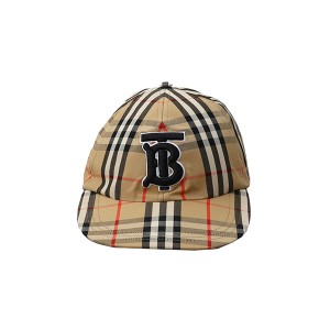 バーバリー BURBERRY 8068032 MH TB CHK BASEBALL キャップ BE