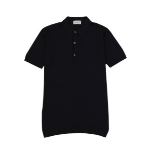 ジョンスメドレー JOHN_SMEDLEY ADRIAN メンズポロシャツ L BLACK【31％OFF SALE】