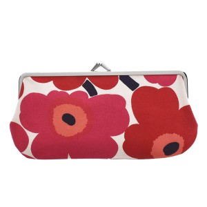 マリメッコ Marimekko 027003 SILMALASIKUKKARO ポーチ RED001【25％OFF SALE】