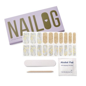 ネイログ NAILOG ジェルネイルシール 305 WHITE MARBLE【24％OFF SALE】