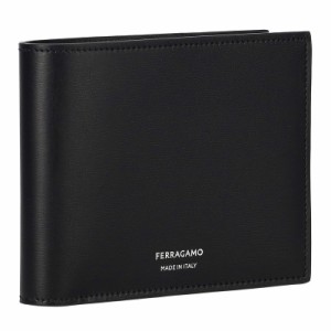 フェラガモ FERRAGAMO 661329 CALF/NER 二つ折り財布 送料無料